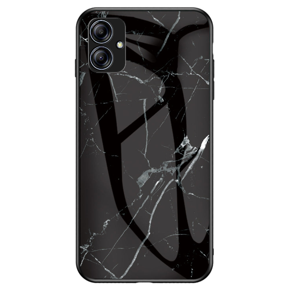 For Samsung Galaxy A04e 4G F04 4G M04 4G Marble Pattern Printing Tempered Glass Protective Phone Back Cover PC TPU Phone Case For Samsung Galaxy A04e 4G F04 4G M04 4G Marble Pattern Printing Tempered Glass Protective Phone Back Cover PC TPU Phone Case